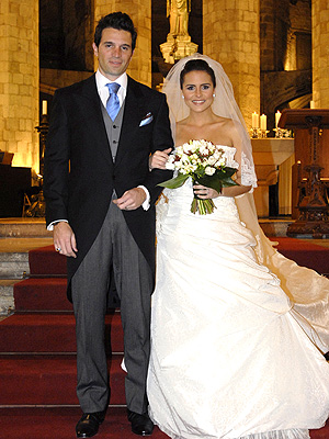 Lilia and her former spouse Luis Alayo during their wedding